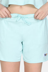 Zivame 2 Mile Fashion Knit Cotton Loungewear Set - Pastel Blue — thumbnail 8
